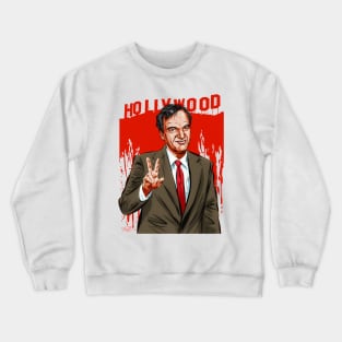 Quentin Tarantino - An illustration by Paul Cemmick Crewneck Sweatshirt